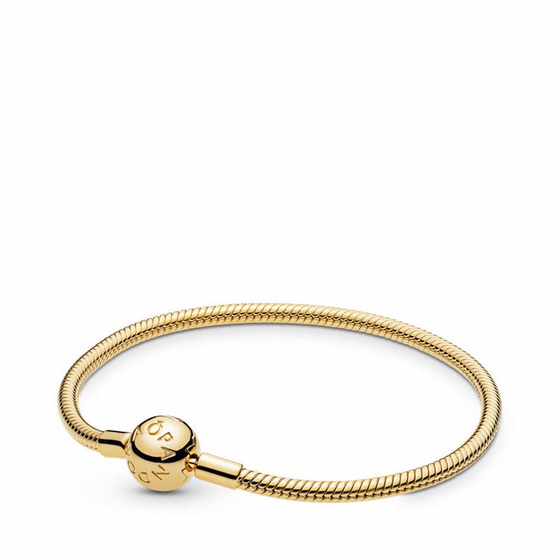 Pandora Moments Snake Chain Bracelet Gold Egypt AE3086479